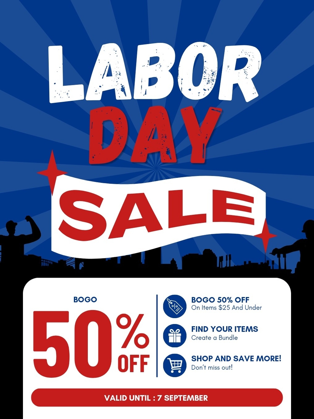 ๐ฅ LABOR DAY SALE: BOGO 50% OFF ($25 & Under!) ๐ฅ